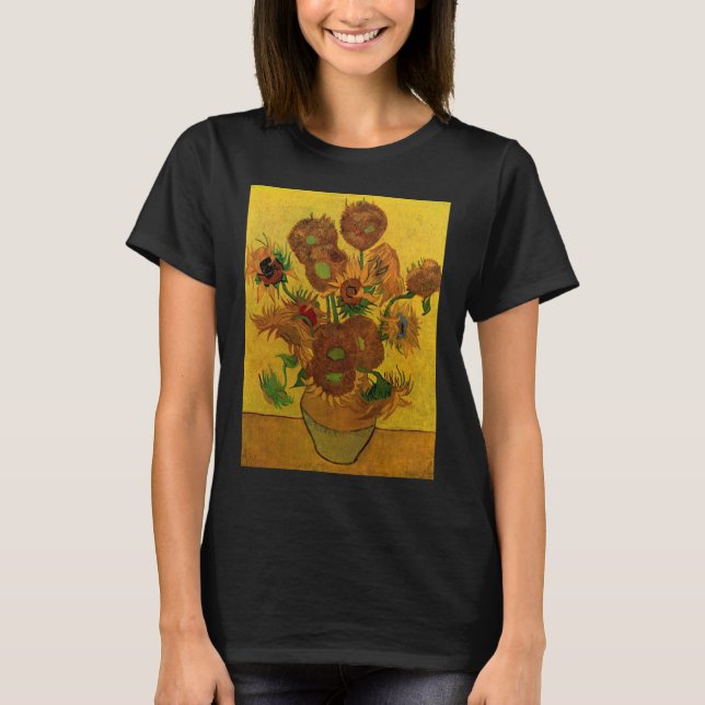 T-shirt Vase Still Life avec 15 tournesols Vincent van Gog (Devant)