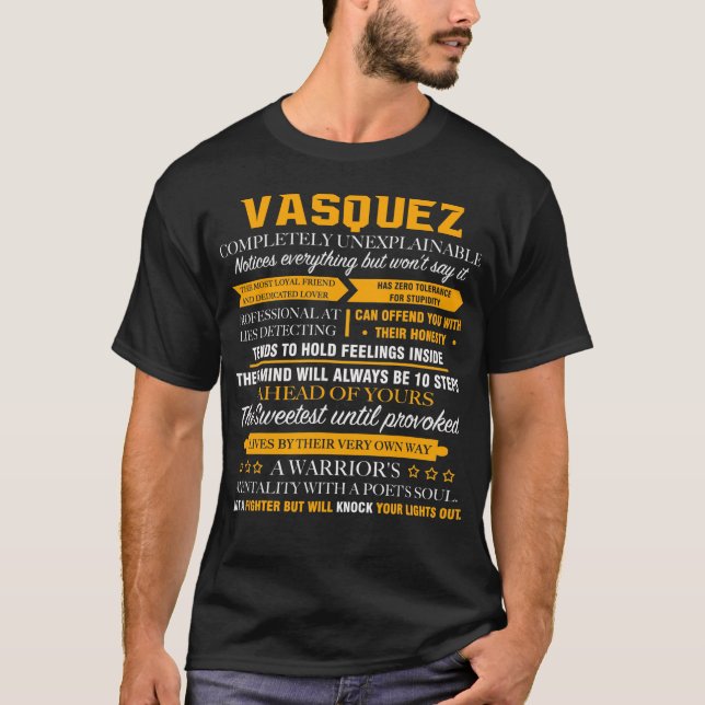 T-shirt VASQUEZ complètement inexplicable (Devant)