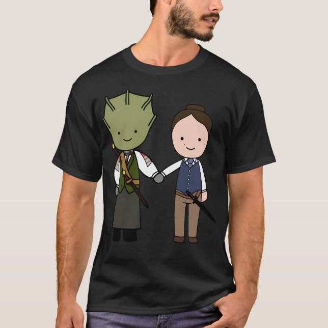 T-shirt Vastra Jenny Kawaii Design de dessin animé (Devant)