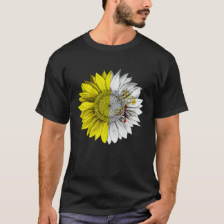 T-shirt Vatican City Flag Sunflower Vanticanien Root Proud
