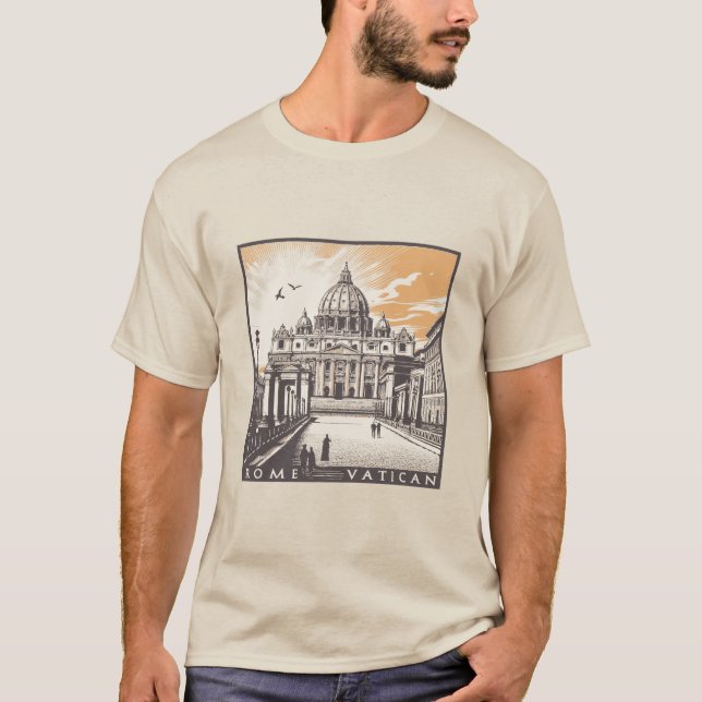 T-shirt Vatican Rome Italie Europe (Devant)