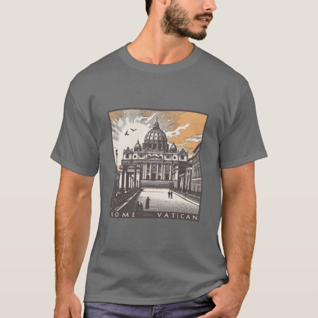 T-shirt Vatican Rome Italie Europe (Devant)