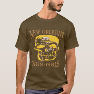 T-shirt Vaudou de la Nouvelle-Orléans Gris Gris