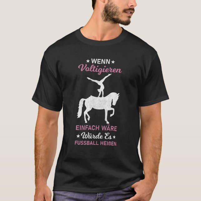 T-shirt Vault Girl Volti Horses équitation tenue (Devant)