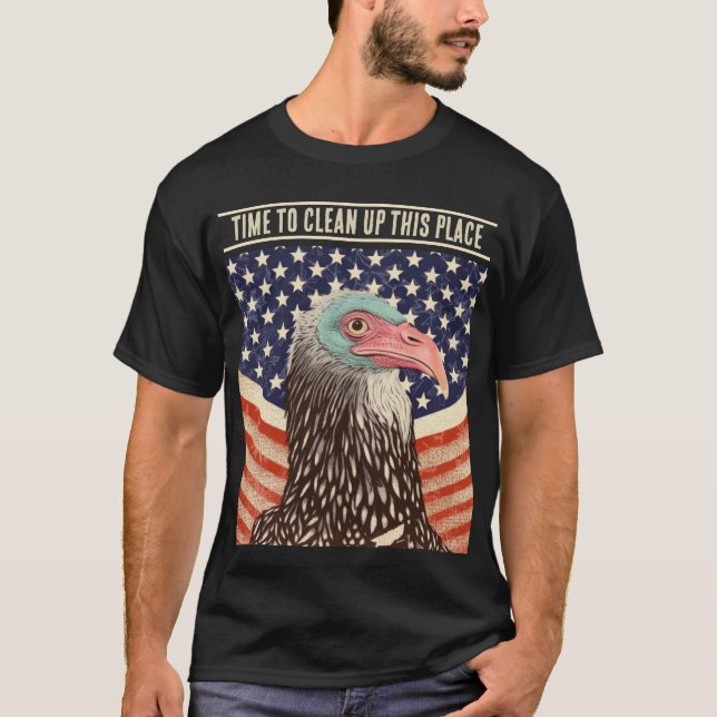 T-shirt vautour des étoiles et des rayures (Devant)