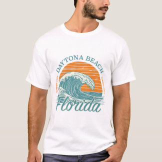 T-shirt Vave Bonjour à Sunshine - Daytona Beach Retro Tee
