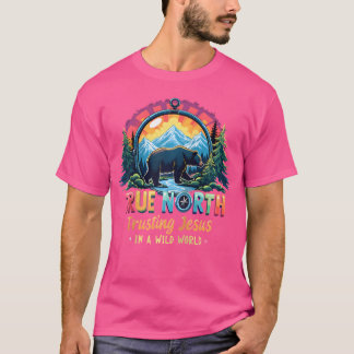 T-shirt Vbs 2025 True North Trusting Jesus Christian Summe