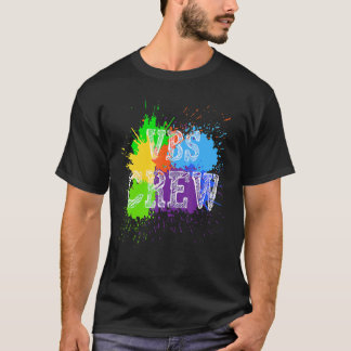 T-shirt Vbs Crew Paint Splatter Vacances Bible School Appa