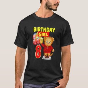 T-shirt Vebyhogh Daniel Tiger 8 ans Anniversaire fille
