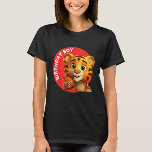 T-shirt Vebyhogh Tigre Anniversaire Garçon Anniversaire Ch