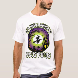 T-shirt Vecteur de sorcière de lune de Hocus Pocus d'Hallo