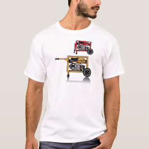 T-shirt Vecteur portatif de générateur