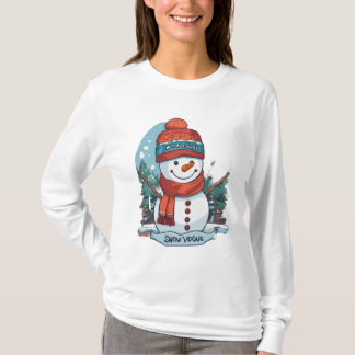 T-shirt vectoriel Snowman