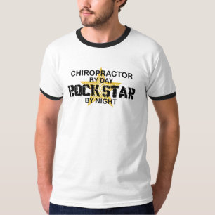 T-shirt Vedette du rock de chiroprakteur par nuit
