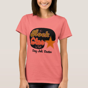 T-shirt Vedette du rock par nuit - docteur du travail de