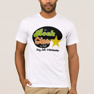 T-shirt Vedette du rock par nuit - vétérinaire du travail