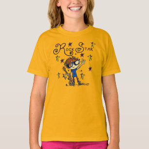T-shirt Vedette du rock rousse de garçon
