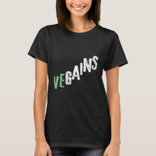 T-shirt Vegains Gym Texte inspiré Vegan Fitness