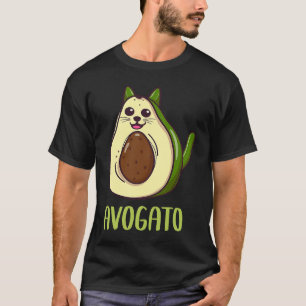 T-shirt Vegan Avocado Ca Cat Papa Maman Avogato Cinco De M