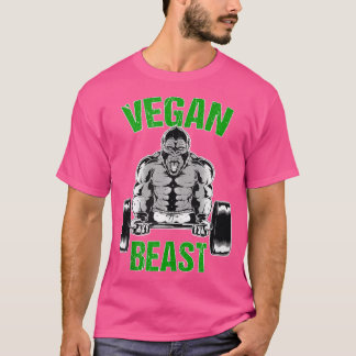 T-shirt Vegan Beast Vegan entraînement Fitness Vegan Gym G