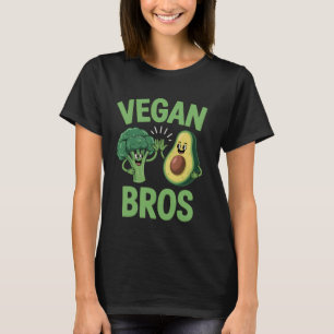 T-shirt Vegan Bros Drôle Brocoli Avocat