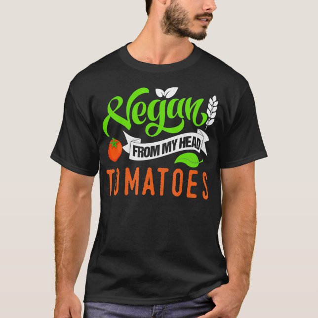 T-shirt Vegan De Ma Tête Tomates _1  (Devant)