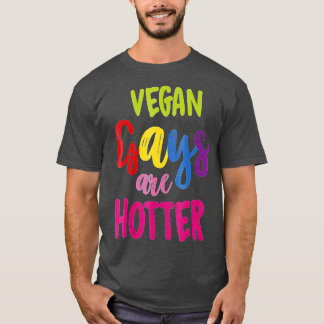 T-shirt Vegan Gays Sont Végétan Hotter