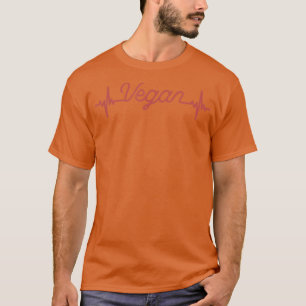 T-shirt Vegan Heartbeat Life Love Ethical Pro Vegan Advoca