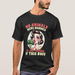 T-shirt Vegan Life Végétarien Aucun Animal N'a Été Blessé