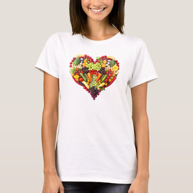 T-shirt VEGAN LOVE - votre coeur (Devant)