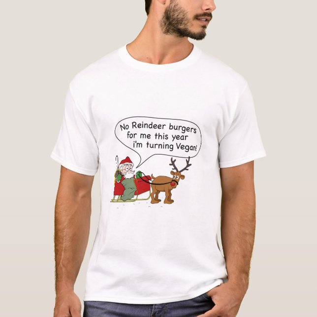 T-shirt Vegan Père Noël (Devant)