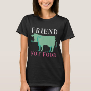 T-shirt Vegan Plante Basé Amoureux des animaux Cow Pop Art