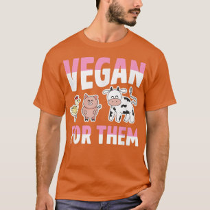 T-shirt Vegan Pour Eux Éthique Animaux De Ferme Poulet Coc