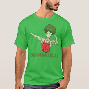 T-shirt Vegan Power Plante végétarien Brocoli Bodybuilding