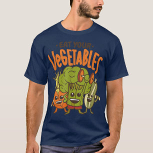 T-shirt Vegan Power Plante végétarien Brocoli Bodybuilding