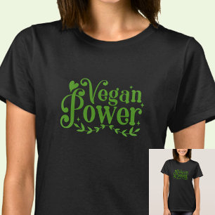 T-shirt Vegan Power - sur couleur foncée