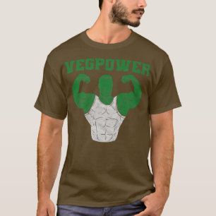 T-shirt Vegan Power Végétarien Muscle Plante Bodybuilding