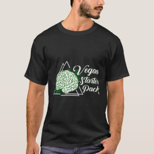 T-shirt Vegan Starter Pack Cerveau Vert Droits des animaux
