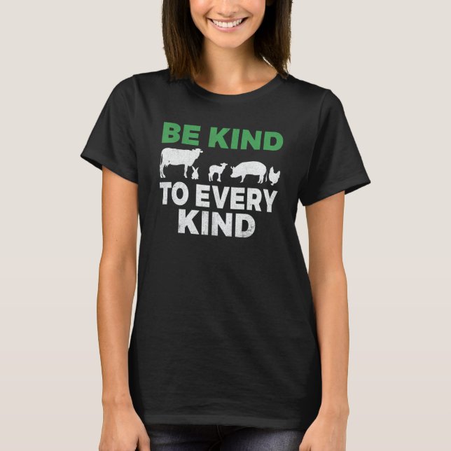 T-shirt Vegan Veganism  Vegetarian Veggie Animal Welfare 1 (Devant)