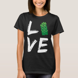 T-shirt Vegan Vegetarian Love Asparagus Gardeners
