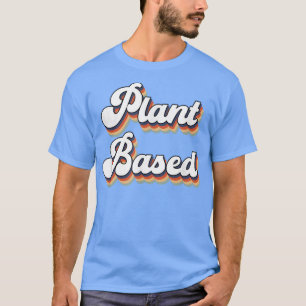 T-shirt Vegan végétarien à base plante Style rétro 1126