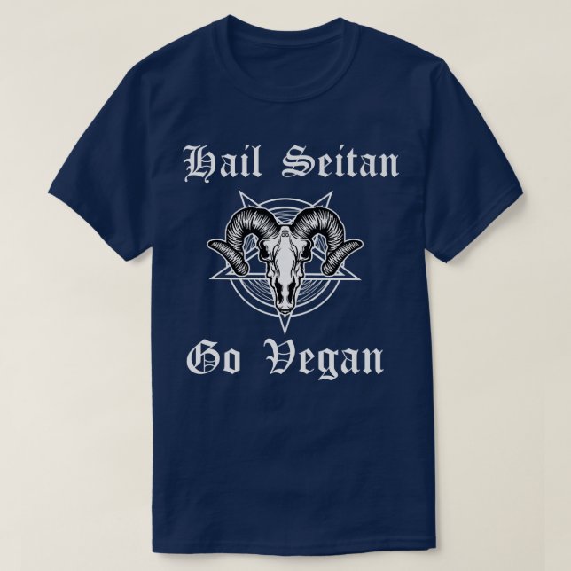 T-shirt Végancier Hail Seitan World Vegetarian mois végéta (Design devant)