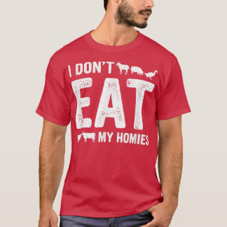 T-shirt Veganécrologie I ne mange pas mes Hommes Monde veg