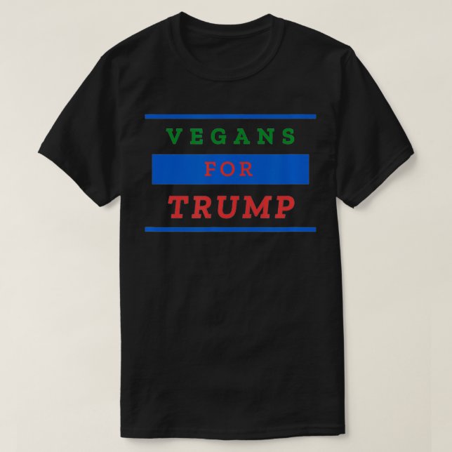 T-shirt Vegans for Trump  (Design devant)