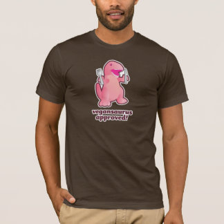 T-shirt vegansaurus approuvé ! logo