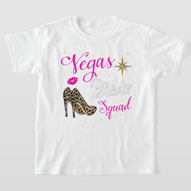 T-shirt Vegas Bride Squad 2022, Marié à Vegas Bachelore (Poser)