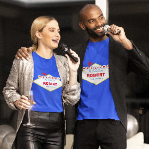 T-shirt Vegas Sign Funny Nom et titre