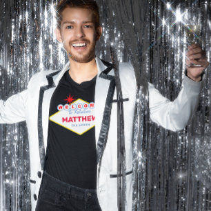 T-shirt Végas Signé Célébrant Nom et occasion