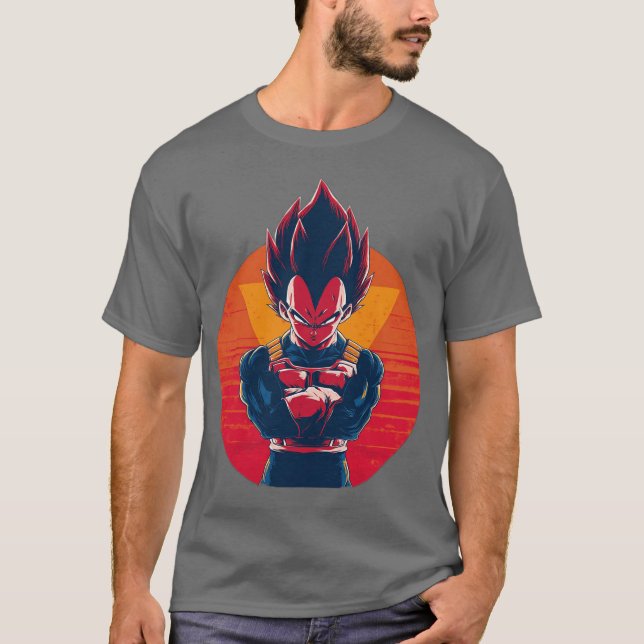 T-shirt vegeta retro (Devant)