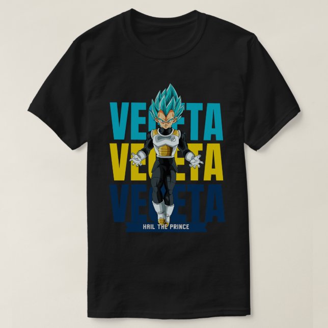T-shirt Vegeta TShirtvégéta bleu TShirtby ne jamais change (Design devant)